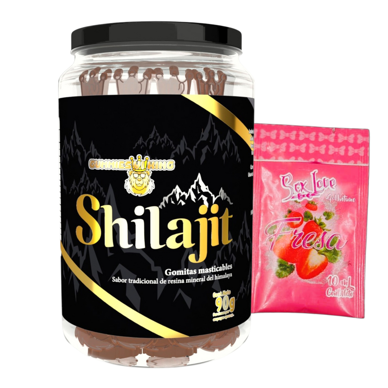 Shilajit Goma para hombres con Sachet Fresa