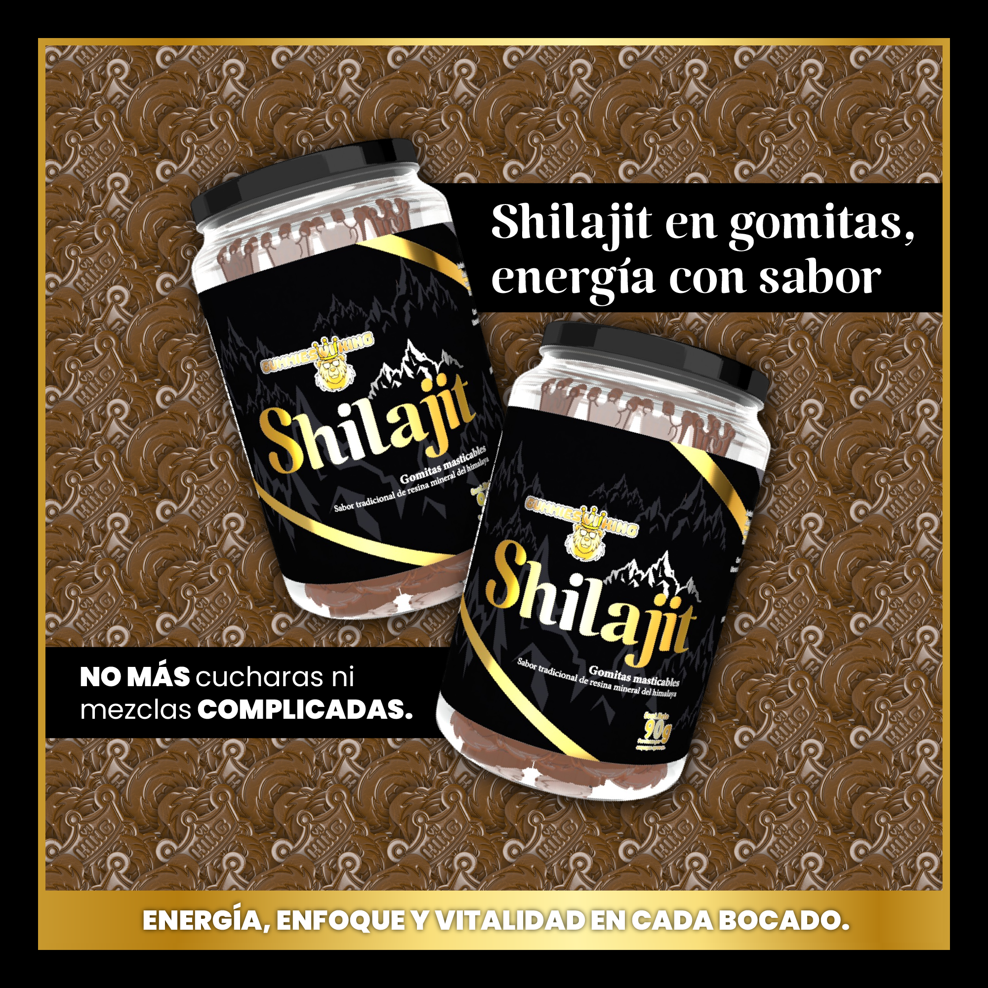 Shilajit Goma para hombres con Sachet Fresa