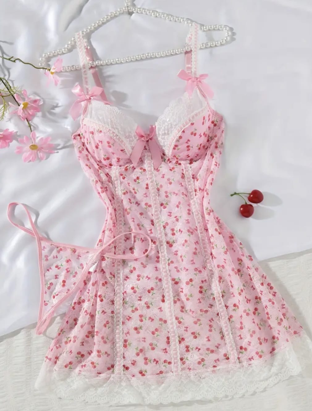 PIJAMA SEXY CON ENCAJE